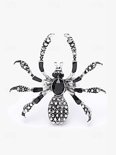 cheap Women&#039;s Rings-Halloween Spider Ring with Red Gemstone – Gothic Adjustable Statement Jewelry for Women&#039;s Costume Parties and Events