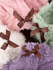 levne Dámské noční košile a košile na spaní-dámské pyžamo noční košile čistá barva jednoduché pohodlí comfrt home fleece crew krk jaro podzim home outfity