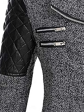 cheap Coats &amp; Trench Coats-Women&#039;s Coat Trench Coat Street Daily Wear Vacation Fall Winter Long Coat Regular Fit Warm Breathable Stylish Casual Street Style Jacket Long Sleeve Plain with Pockets Black Wine Blue