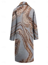 voordelige 3D Jassen-Dames Winterjas Jas Mantel / capes Winddicht Houd Warm Zak Casual Street Style Kleurgradatie Vakantie Werk Straat Alledaagse kleding Enkele rij knopen Strijkijzer Ruim Passend Lange mouw bovenkleding