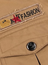 cheap Men&#039;s Jackets &amp; Coats-Men&#039;s Winter Jacket Fleece Jacket Casual Jacket Daily Vacation Thermal Warm Pocket Fleece Fall &amp; Winter Plain Fashion Streetwear Hooded Regular Black Green Khaki Jacket