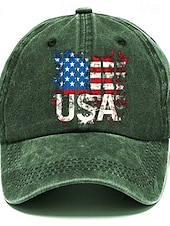 abordables Casquette de baseball pour homme-Homme Casquette de Baseball Chapeau de soleil Casquette Noir Marine foncé Coton Ajustable Mode Usage quotidien Festival Graphic Motif Drapeau National Décontracté / Quotidien