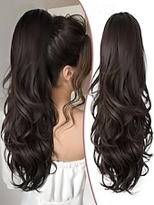 economico Code-A cordoncino Code Soffice / Naturale / Facile da indossare Capelli sintetici Pezzo di capelli Estensione capelli Riccio 24 pollici Feste / Da sera / Festa / Serata