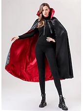 preiswerte Blutige Vampire-Vampir Dracula Halloween Cosplay Kostüm Umhang Outfits Cosplay Erwachsene Herren Damen Karneval Maskerade Party / Abend Einfache Halloween-Kostüme Verkleiden