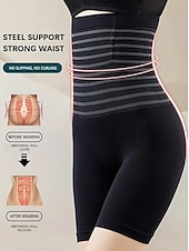 cheap Thigh Slimmers-Women's  High Waist Flat Panties Seamless Body Shaping Boxers  Safety Shorts Slimming Underwear Home Outfits