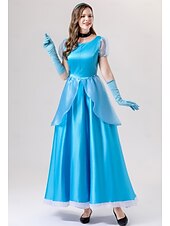 levne Dámské Kostýmy-Popelka Princeznovské Šaty Cosplay kostým cosplay Filmové kostýmy for Dámské Dospělé Karneval Plesová maškaráda Večírek loučení se svobodou nevěsty