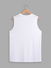 ieftine Bluze &amp; Camisole Damă-Top de camizolă pentru femei fără mâneci guler rotund alb asimetric stratificat elegant drapat vară primăvară casual îmbrăcăminte de lucru ajustare regulară top versatil