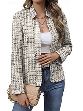 billige Blazere og dresser-kvinners bluse stilig moderne lange ermet vanlige topper fungerer daglig lys grå vår høst vinter