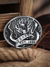 abordables Ceintures pour homme-Homme Boucle de ceinture Boucle Argent Bronze Alliage Style vintage Rétro Vintage Fantôme Texas du quotidien Célébrations religieuses