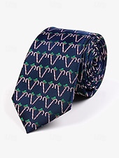 abordables Accesorios navideños-Corbatas para hombre con motivos navideños y patrones festivos de árboles: accesorios para fiestas navideñas y ropa formal de invierno