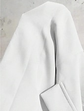 abordables Blazers et Costumes-Femme Haussements d&#039;épaules Couleur unie Elégant manche longue Col de Chemise Travail du quotidien Poche Blanche Printemps Automne Hiver