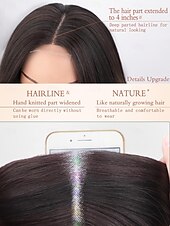 economico Parrucche trendy sintetiche-parrucche lunghe per donne parrucche sintetiche lunghe ricce ondulate con attaccatura dei capelli in pizzo parrucca in fibra resistente al calore per uso quotidiano alle feste