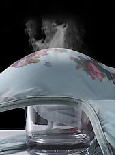 baratos Sutiãs-sutiã feminino de malha com estampa floral sutiã gráfico sem aro sem enchimento cobertura total sutiã moldado sólido para o dia a dia roupas para casa