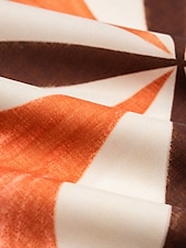 economico Bluse e camicie-camicetta in raso bohémien con scollo a V e maniche a lanterna