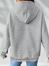 abordables Sudadera-Sudadera con capucha para mujer, sudadera con estampado de girasoles para uso diario, con bolsillos, informal, de manga larga, microelástica, cómoda, transpirable, de tejido suave para otoño e
