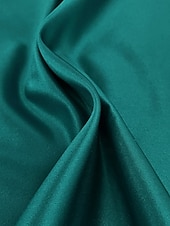 voordelige Thee Lengte-A-lijn Over de knie Feestjurk Cocktail jurk Bruiloft gast jurk Moeder van de bruid jurk 3/4 mouw V-hals Elegant Vintage Formeel Satijn met Kant Effen kleur