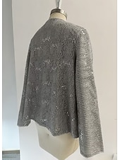 billige Sjal-Sjale Sjal til kvinner Mors wraps Sjale Elegant Langermet Blonder Bryllup Wrap Med Blonder Til Fest Høst vinter