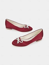 cheap Mother of Bride/Groom-Mother of the Bride Dress Flats, Elegant Wedding Guest Shoes for Ceremony &amp; Reception, Comfortable Slip-On, Multiple Colors