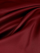 economico ROSSO-Abito da Sera A-Line Elegante Abito Formale Lunghezza Piante Manica Mezza Collo a V Tasca in Satin con Zirconi 2025