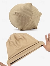 preiswerte Hüte für Damen-Damen Slouchy Beanie Mütze mit strukturiertem Strickdesign, lässige leichte Mütze für Herbst- und Wintermode