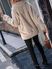 billiga Puffers &amp; Parka-Dam Fleece-jacka Teddyrock Håller värmen Andningsfunktion Dragkedja Ficka Fleecefodrad Ledigt Slät Semester Gata Dagliga kläder Utekväll Dragkedja Normal Nedvikt Normal Långärmad Ytterkläder Kaffe