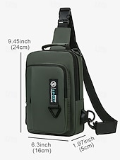 olcso Férfitáskák-férfi vízálló crossbody hevedertáska usb töltőcsatlakozóval – kültéri utazó válltáska több zsebbel