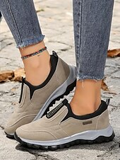 voordelige Damessneakers-dames instapschoenen voor buiten – comfortabele ademende antislipschoenen voor wandelen en reizen