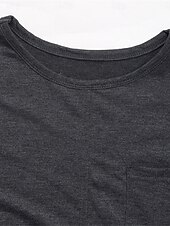 halpa Yksinkertainen t-paita-naisten collegepaita rento plain street dailywear pyöreä kaulaprintti pitkähihainen tummanharmaa syksy talvi