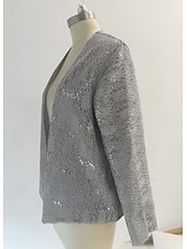 billige Sjal-Sjale Sjal til kvinner Mors wraps Sjale Elegant Langermet Blonder Bryllup Wrap Med Blonder Til Fest Høst vinter