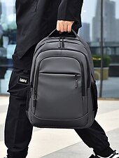 olcso Főiskolai hátizsákok-férfi vízálló üzleti laptop hátizsák – elegáns, több rekeszes táska USB töltőporttal munkához és utazáshoz