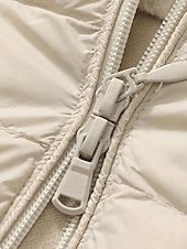 economico Puffers &amp; Parka-Per donna Gilet imbottito Tenere al caldo Traspirante Cerniera Tasche Informale Liscio Da mare Strada Da tutti i giorni Per uscire Cerniera Lungo Felpa Standard Senza maniche Capispalla Nero Rosa
