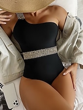 voordelige Eendelige outfits-Dames Zwemkleding Een stukje Zwempak Stijlvol Strand Kleding dier Strapless Badpakken