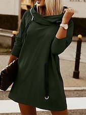 cheap Fleece-Lined Sweatshirts-Women&#039;s Hoodie Sweatshirt Casual Plain Street Dailywear Hoodie Zipper Long Sleeve Black Red Army Green Fall Winter