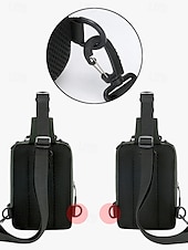 olcso Férfitáskák-férfi vízálló crossbody hevedertáska usb töltőcsatlakozóval – kültéri utazó válltáska több zsebbel