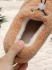 cheap Women&#039;s Slippers &amp; Flip-Flops-Cozy Fleece Lined Indoor Slippers with Non-Slip Sole – Warm Plush Home Shoes for Women
