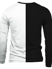 voordelige Geloof T-shirts-Voor heren Tempelierskruis T-shirt Lange mouw T-shirt 3D-afdrukken Strakke ronde hals Overhemd Dagelijks Ontwerper Vintage Retro Straat Casual Zwart / Wit Zomer Lente Herfst Kleding S M L XL XXL XXXL