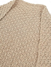 abordables Cardigans et vêtements d&#039;extérieur-Femme Pull Chandail Gilet Cardigan Décontractées Flexible Couleur monochrome A côtes Ouvrir le devant Tricoté Manche Chauve-souris manche longue Hauts réguliers Tricoter Extérieur du quotidien Fin de