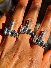billige Tilbehør for menn-menns gotisk legering hodeskalle håndring - unike statement smykker for punk stil