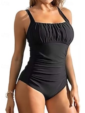 abordables Maillots une pièce-Femme Maillots de Bain Une pièce Maillot de bain Vacances Mode Graphic Sans Manches Maillots de bain