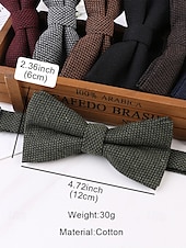 levne Pánské kravaty a motýlky-pánské vintage texturované motýlky - klasické nastavitelné formální kravaty v různých barvách pro svatby, večírky a obchodní oblečení