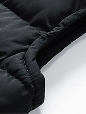 cheap Men&#039;s Vest-Men&#039;s Puffer Vest Padded Vest Gilet Quilted Vest Daily Date Vacation Fashion Casual Fall &amp; Winter Pocket Polyester Warm Comfortable Plain Zipper Hooded Regular Fit Black Yellow Red Green Vest