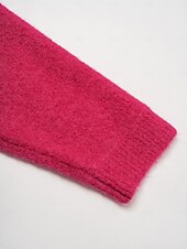 preiswerte Damenpullover-Rollkragenpullover aus Rippstrick mit Wollmischung, überschnittenen Schultern und Fledermausärmeln