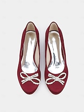 cheap Mother of Bride/Groom-Mother of the Bride Dress Flats, Elegant Wedding Guest Shoes for Ceremony &amp; Reception, Comfortable Slip-On, Multiple Colors