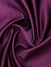 cheap Floor Length-Purple A-Line Mother of the Bride Dress Elegant Vintage V Neck Asymmetrical Satin Long Sleeve with Lace Appliques Solid Color