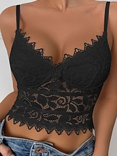 cheap Corsets-Women&#039;s Loungewear Pure Color Corsets Carnival Party Valentine&#039;s Day Breathable Straps Sleeveless Lace Backless Summer Spring Home Outfits