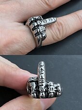billige Tilbehør for menn-menns gotisk legering hodeskalle håndring - unike statement smykker for punk stil