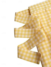 economico Gonne grafiche-gonna da donna tromba / sirena gonne lunghe volant plaid strada quotidiano moda invernale casual nero giallo blu navy
