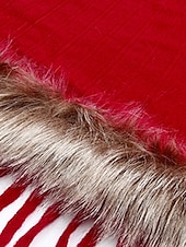 billiga Rycker på axlarna &amp; uddar-Dam Mantel / kappor Utomhus Gata Dagliga kläder Höst Vinter Normal Täcka Normal Håller värmen Andningsfunktion Stylish Ledigt Jacka Långärmad Slät Tofs Faux Fur Trim Rubinrött Aprikos Kaffe