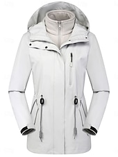 cheap Active Jacket-Women&#039;s Winter Jacket Outdoor Street Daily Wear Fall Winter Regular Coat Regular Fit Thermal Warm Breathable Stylish Casual Jacket Long Sleeve Plain with Pockets Full Zip Pink Purple Gray