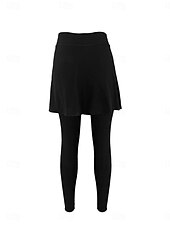 olcso Sima leggings-Női Pamutszövet nadrág Skort Alkalmi / sportos Teljes hossz Magas derék Sima Magas vágás kellemes Mekano Kényelmes Mikroelasztikus Tornaterem Fekete Bor Khakizöld Szürke Tavasz &amp; Ősz Normál